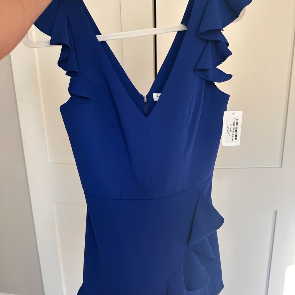 Amanda Uprichard Blue Skirt Set